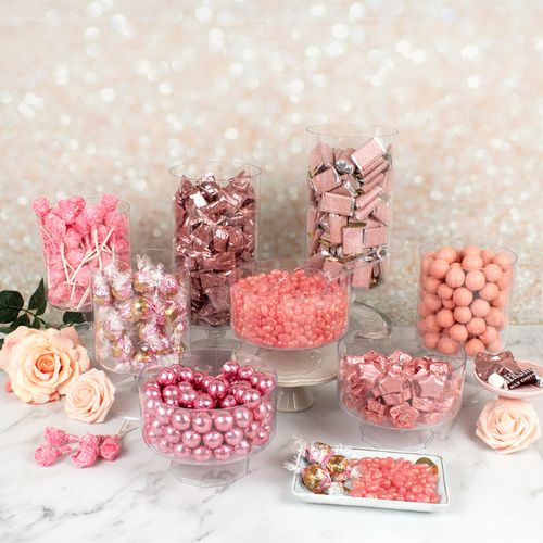 Rose Gold Celebrate Deluxe Candy Buffet