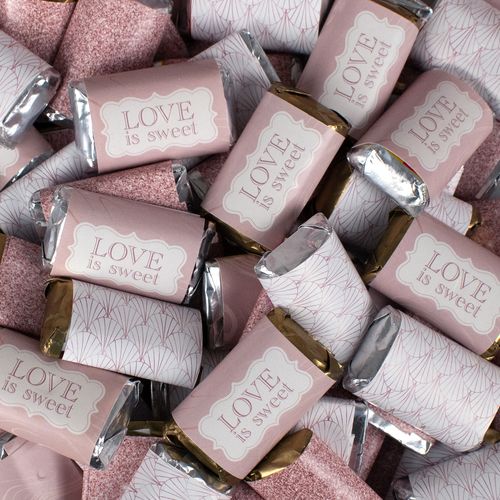 Rose Gold Love is Sweet Hershey's Miniatures