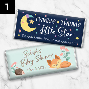 Personalized Baby Shower Candy Bars