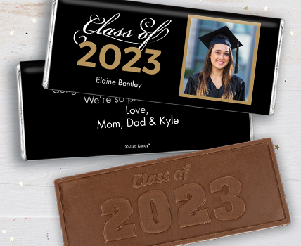 Gold Graduation Chocolate Bars