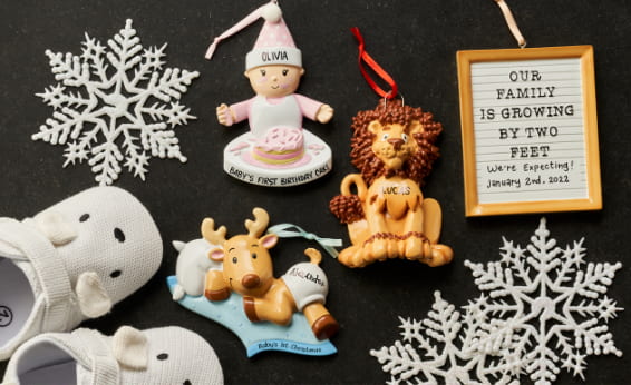 personalied baby christmas ornaments