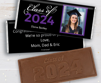 Purple Graduation Chocolate Bars