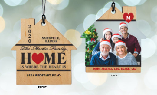 Personalized New Home Christmas Ornaments