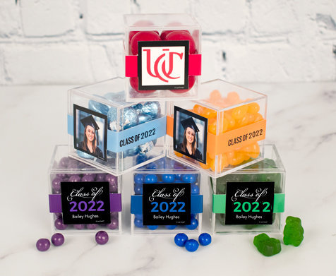 Personalized Graduation JustCandy® favor cubes