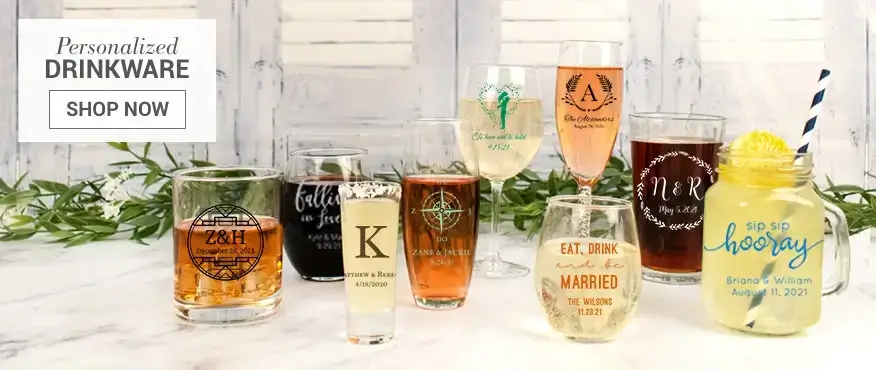 Personalized Wedding Drinkware