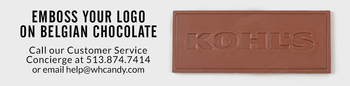 Emboss your logo on Belgian Chocolate