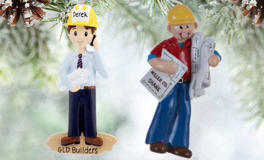Personalized Architects & Engineers Christmas Ornaments