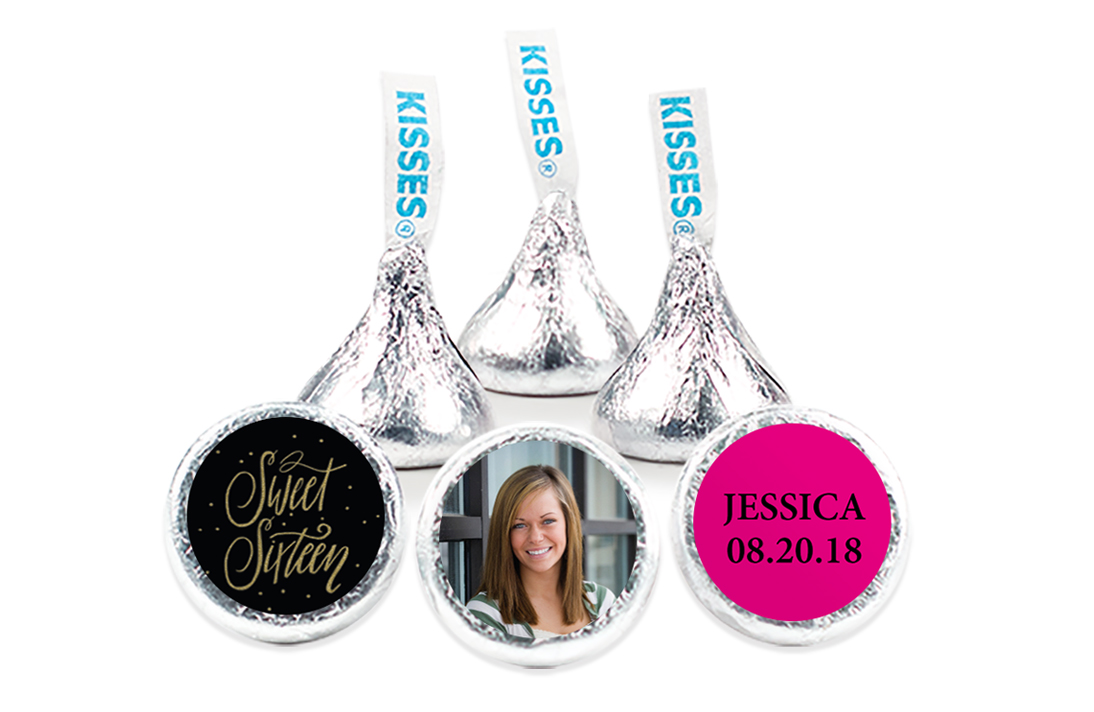 personalized SWEET 16 KISSES
