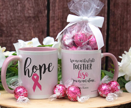 Personalized Breast Cancer Awareness Mugs