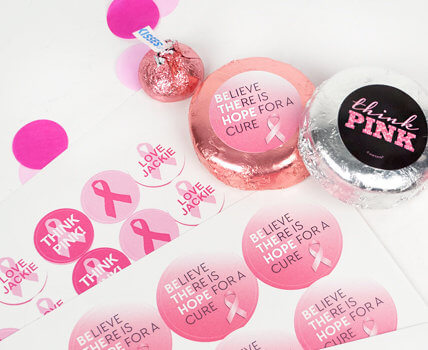 Shop DIY Personalized Breast Cancer Stickers