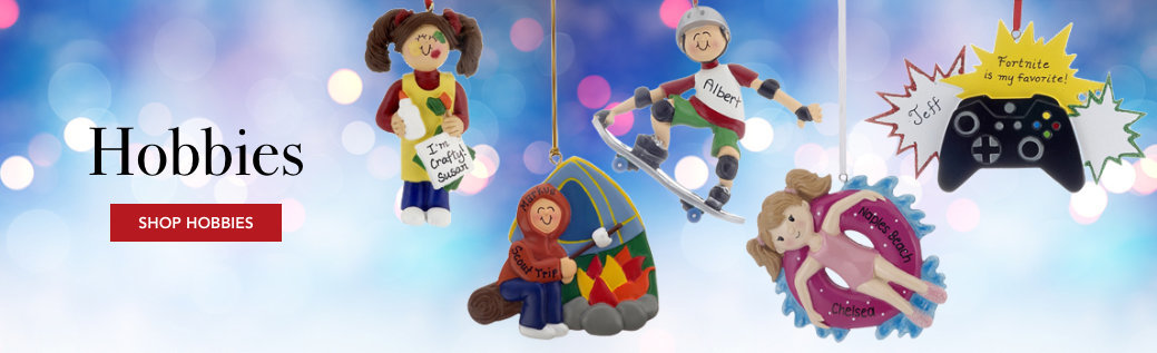 Personalized Hobby Christmas Ornaments
