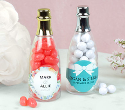 Personalized Mini Champagne Bottle Favors