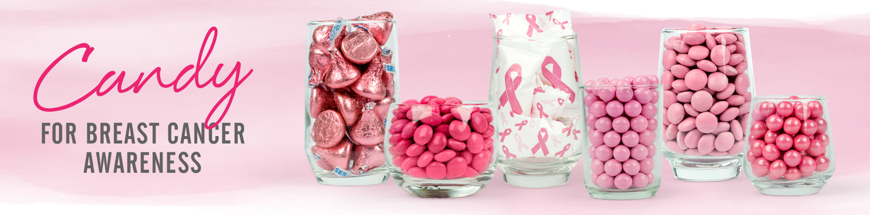 shop pink bulk candy for breast cancer awareness