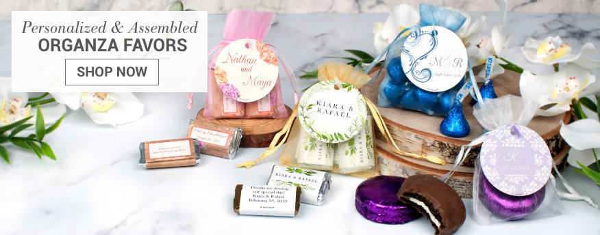 Personalized Wedding Organza Favors