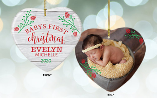 Personalized Baby's First Christmas Ornaments