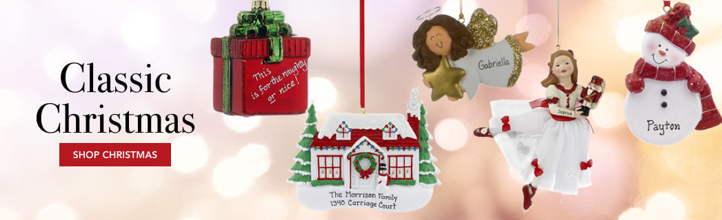 Personalized Classic Christmas Ornaments