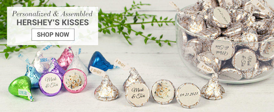 Personalized Assembled Hershey's Kiss Chocolate Favors