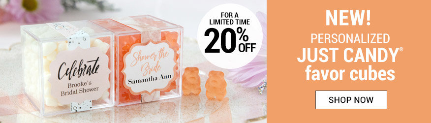 Shop our new sweet candy cube favors
