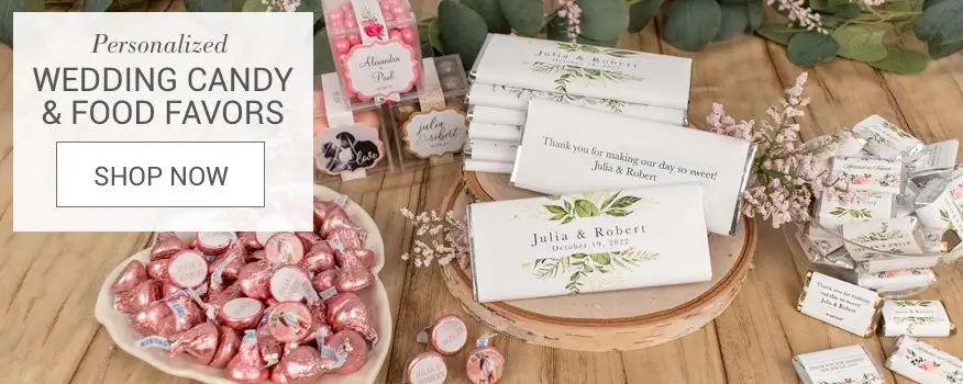 Personalized Wedding Candy & Food Favors