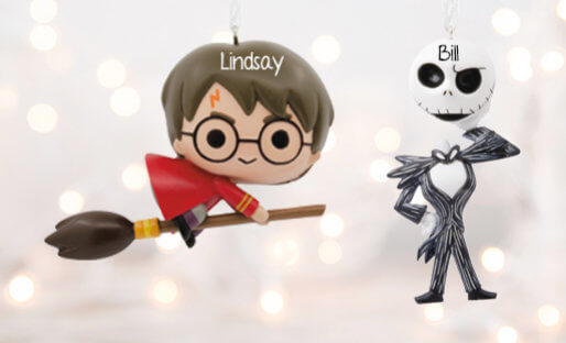 Personalized Tv & Movie Christmas ornaments