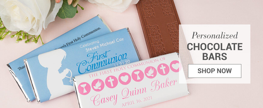 Personalized First Communion Chocolate Bars