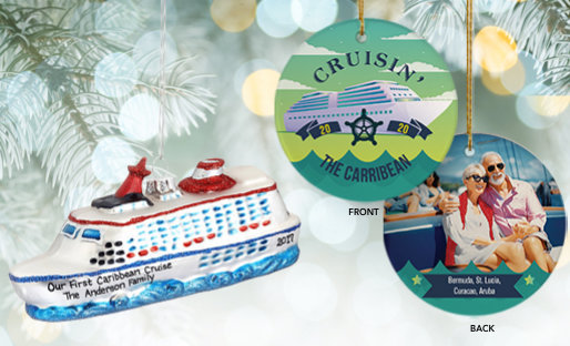 Personalized Cruise Christmas Ornaments