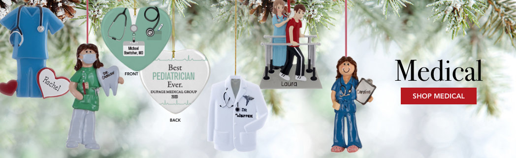 Personalized Medical Christmas Ornaments