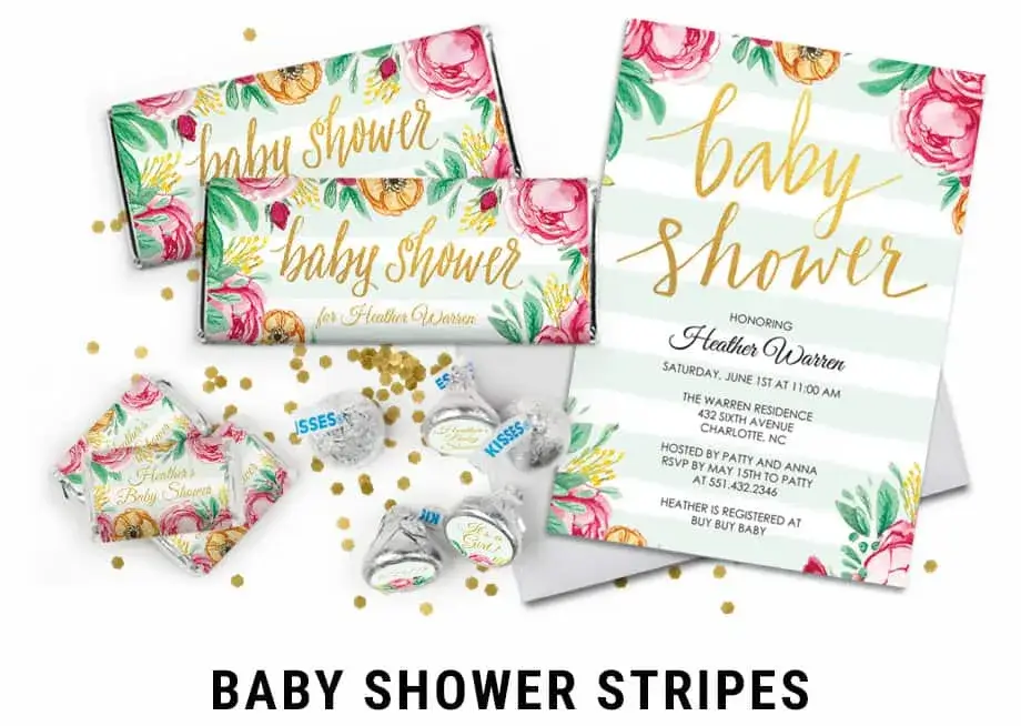 Baby Shower Stripes