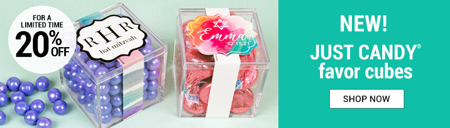 Bat Mitzvah JUST CANDY favor cubes