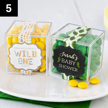 Personalized Baby Shower Favor Cubes