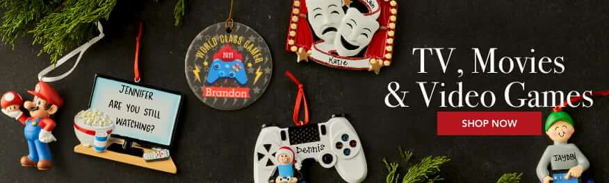 Personalized tv and video gamesChristmas Ornaments