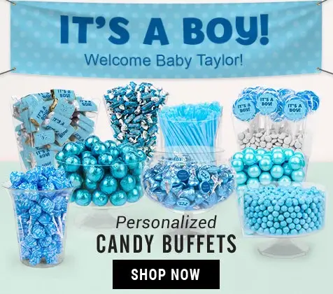 Shop Boy Birth Announcement Candy Buffets