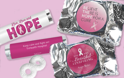 Shop Personalized Breast Cancer Mints