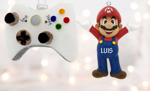Personalized Gaming Christmas ornaments