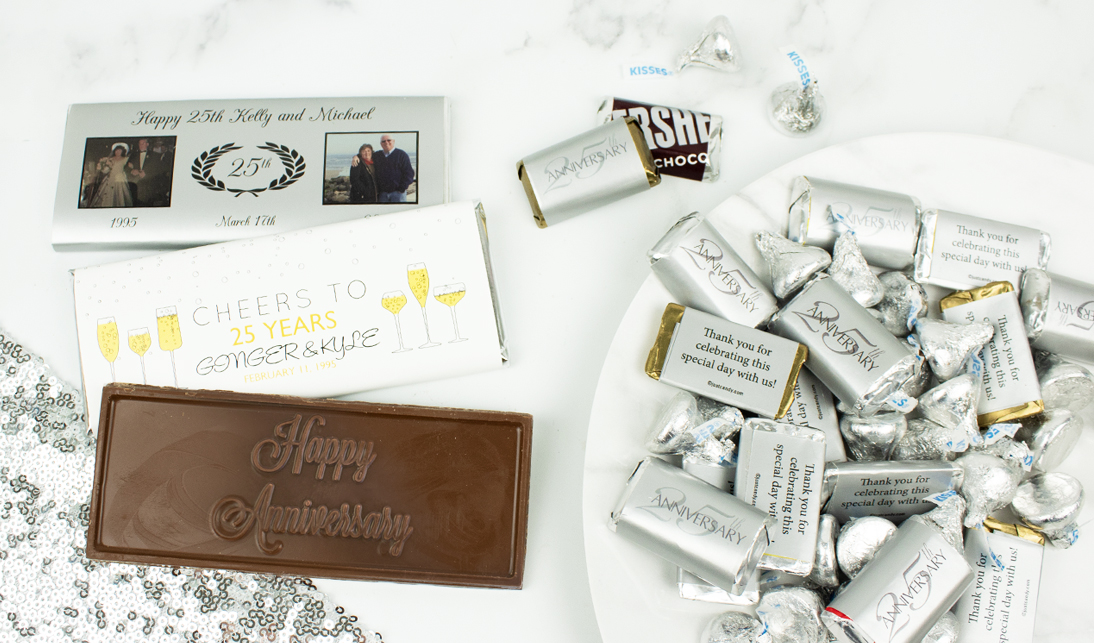 Shop 25th Anniversary Chocolate and Candy Favors