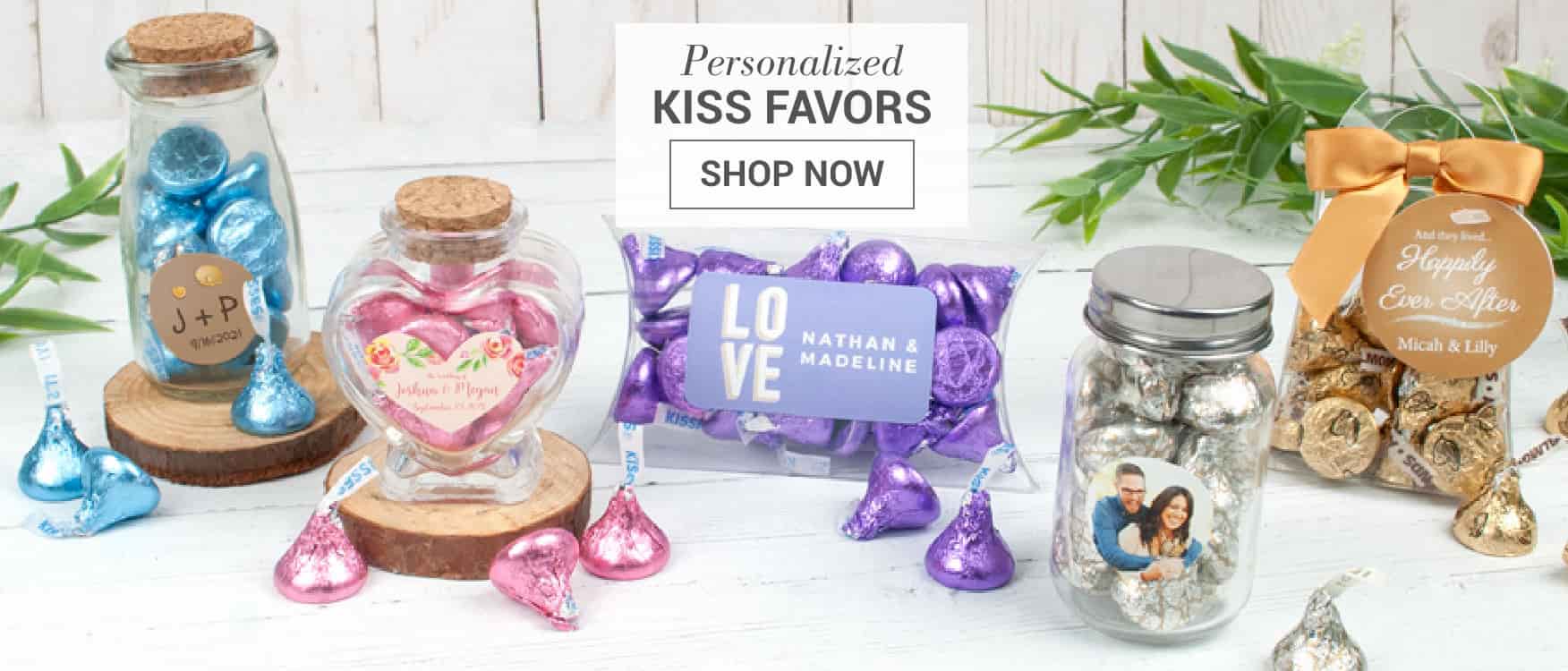 Personalized Hershey's Kiss Chocolate Favors