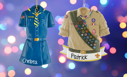 Personalized Scouting Christmas Ornaments