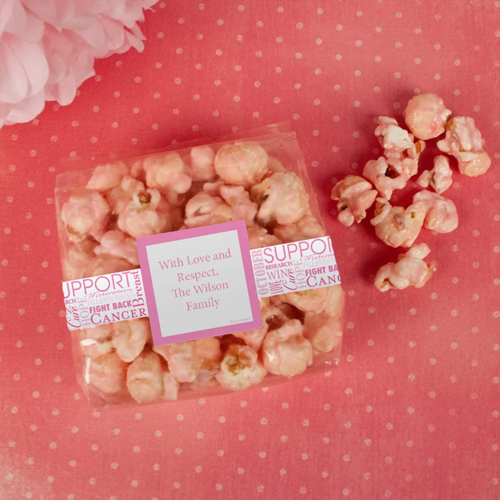 Breast Cancer Awareness Popcorn Favors