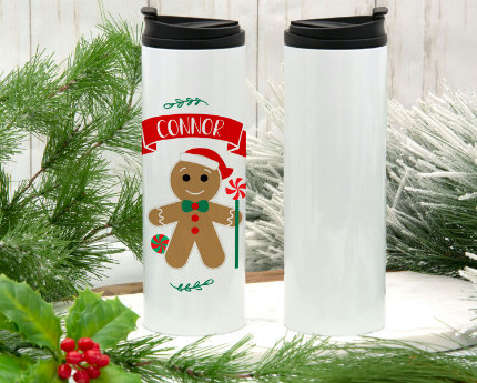 personalized holiday handle travel mugs