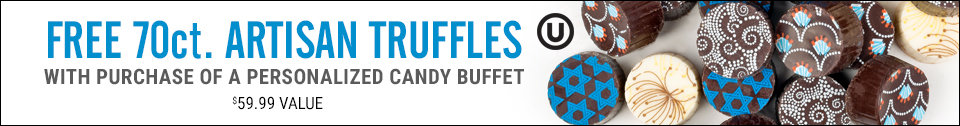 Free 70 count Truffles with Personalized Candy Buffet