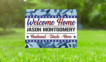 Personalized Patriotic Yard Signs