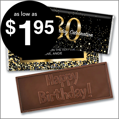 Embossed Chocolate Bars as low as $1.95