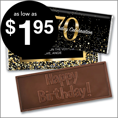 Embossed Chocolate Bars as low as $1.99